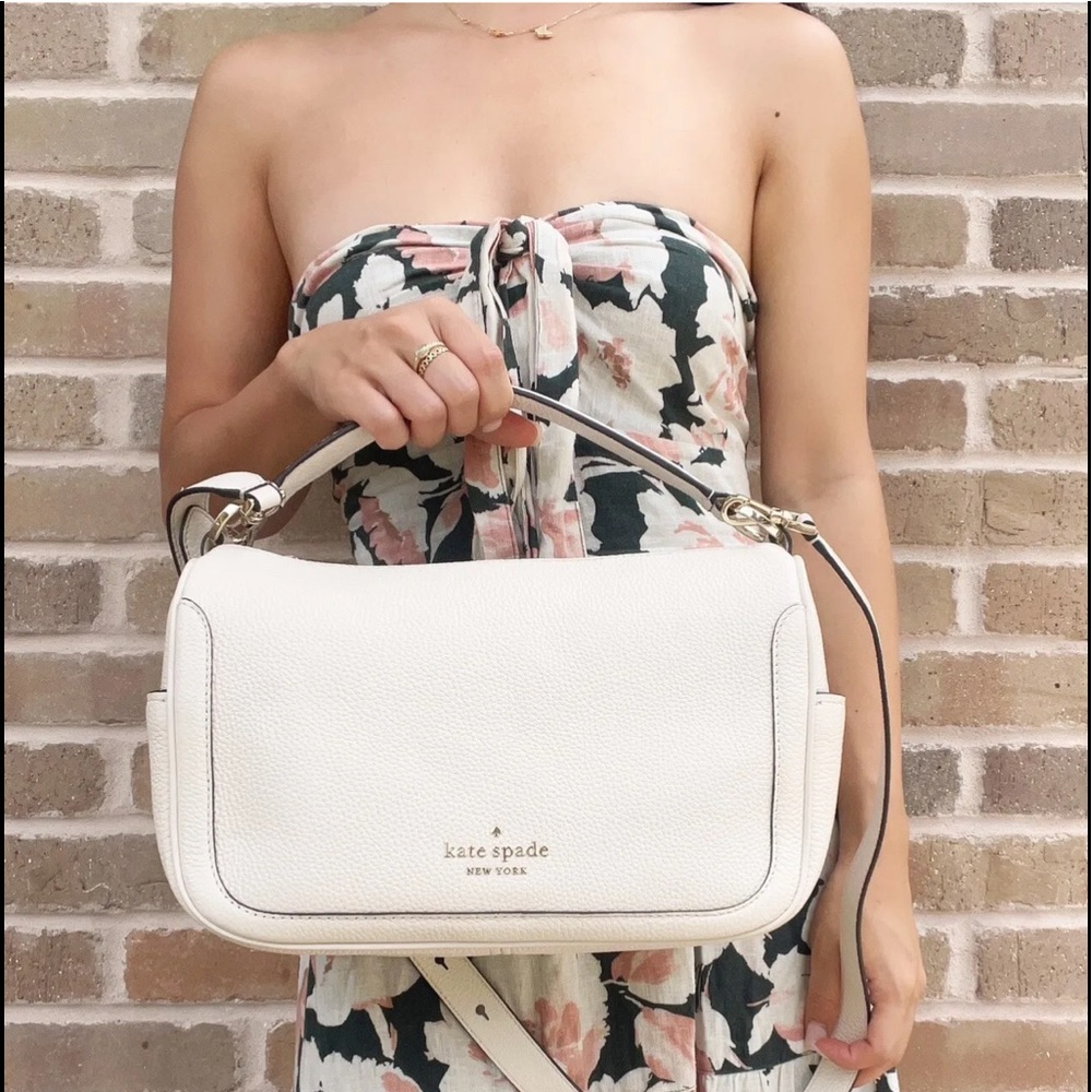 Kate Spade Top Zip Satchel Hobo Crossbody Leather - Picture 4 of 9